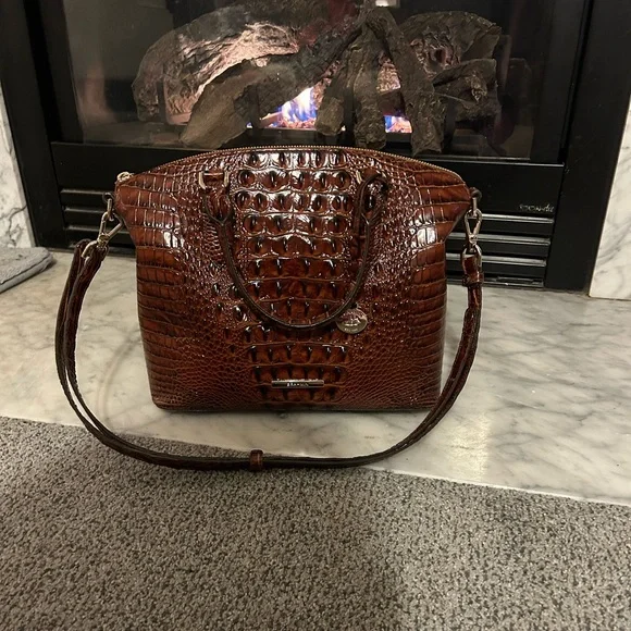 Brahmin Duxbury pecan satchel EUC - Picture 1 of 16